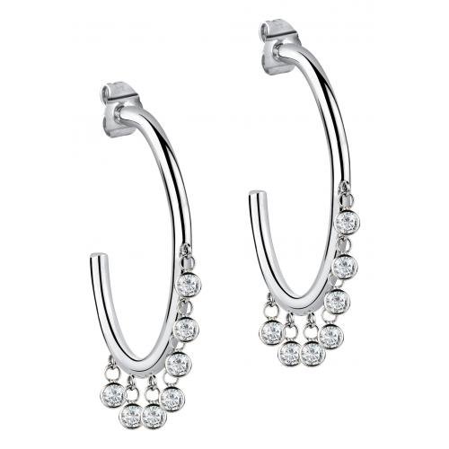 Orecchini Morellato Donna Cerchi in Acciaio Zircone SAKM42 - SAKM42